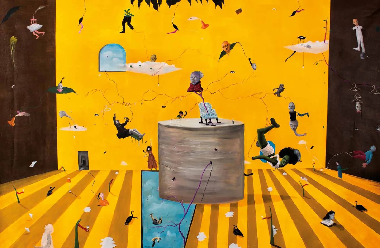 “Several Worlds Inhabit My Room” (2023) — painting by Johan Galué